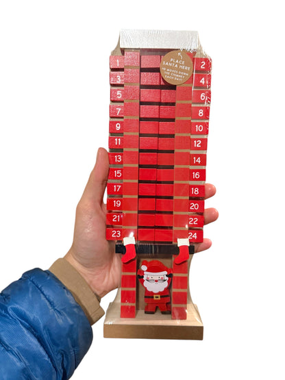 Santa Tabletop Chimney Advent Calendar