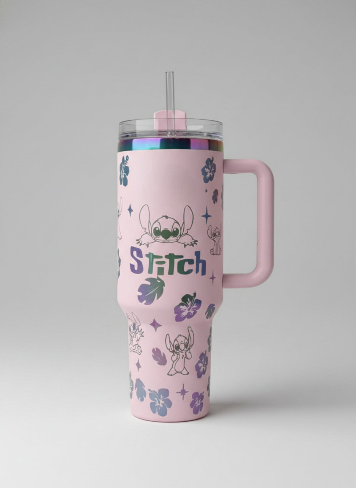 40oz Stainless Steel Tumbler with Handle - Insulated Travel Cup