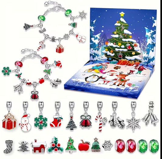 Christmas Jewelry Advent Calendar – 24-Day Beads & Charms