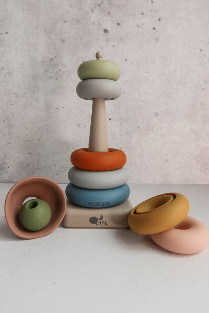LYTL® Silicone Ring Stacking Toy – 10 Piece