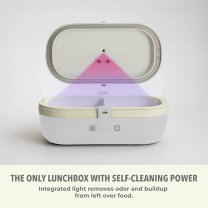 Self-Heating Lunch Box With USB-C Cord and UV LIGHT SANITIZER