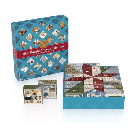 Loré Pemberton Advent Calendar - 24 Set of 100 Piece Mini Jigsaw Puzzles NYPC