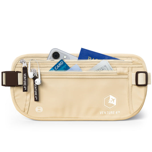 RFID-Safe Travel Money Belt & Hidden Organizer