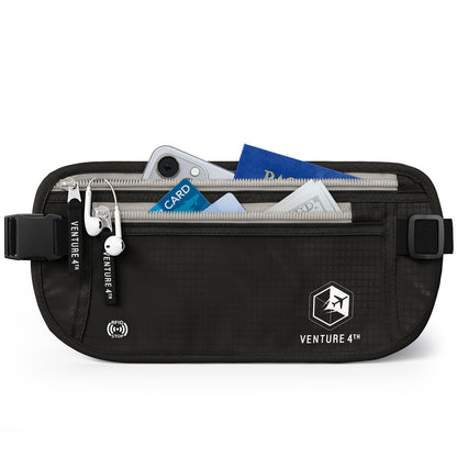 RFID-Safe Travel Money Belt & Hidden Organizer