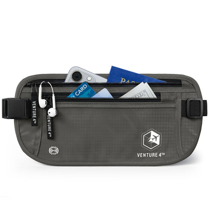 RFID-Safe Travel Money Belt & Hidden Organizer
