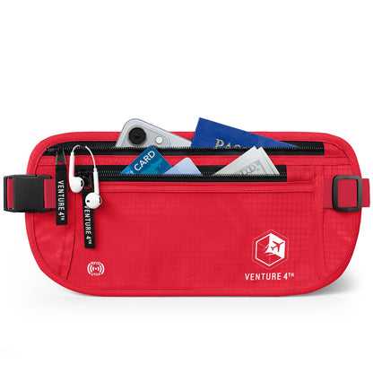 RFID-Safe Travel Money Belt & Hidden Organizer