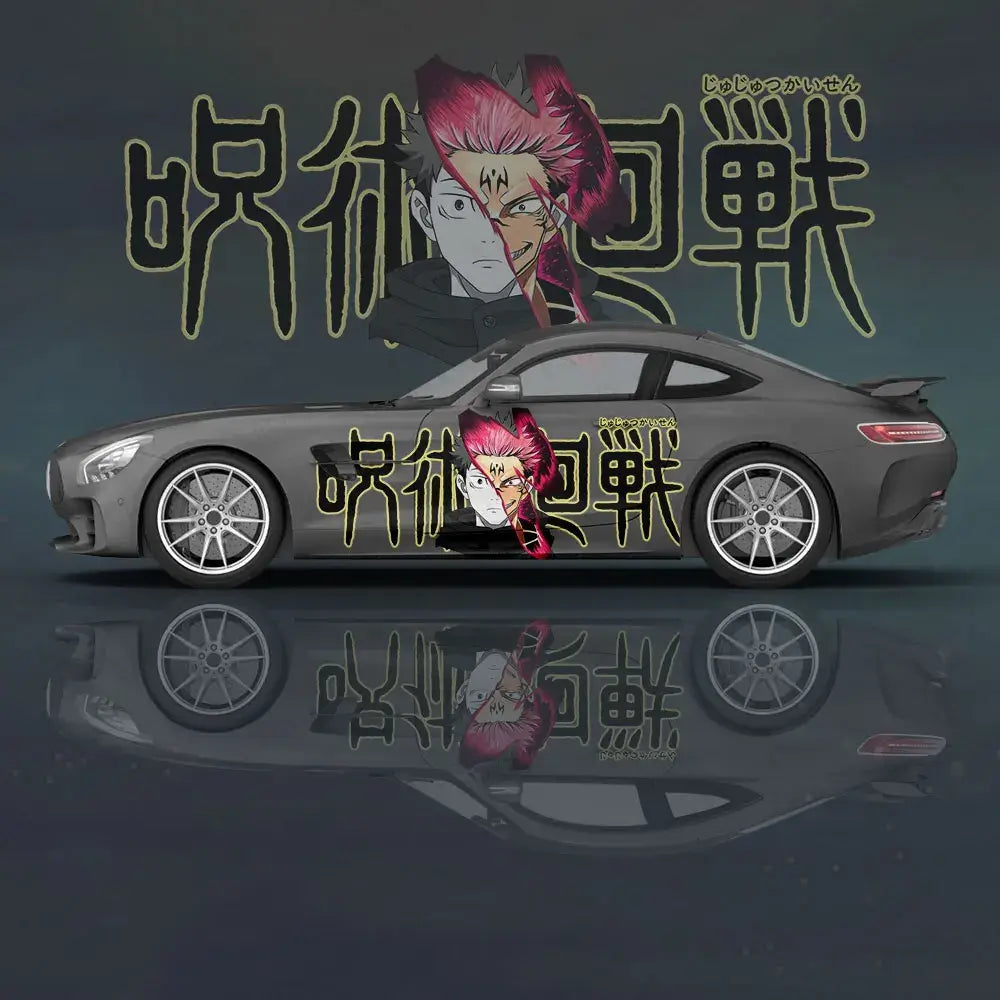 Yuji Itadori Anime Car Decal Sticker | 2pc Universal Set