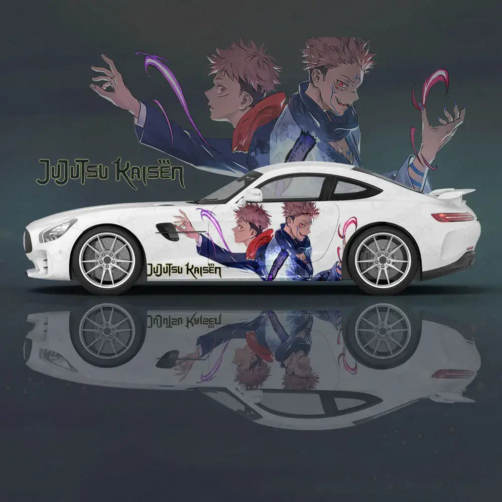Yuji Itadori Anime Car Decal Sticker | 2pc Universal Set