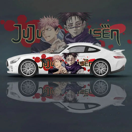 Yuji Itadori Anime Car Decal Sticker | 2pc Universal Set
