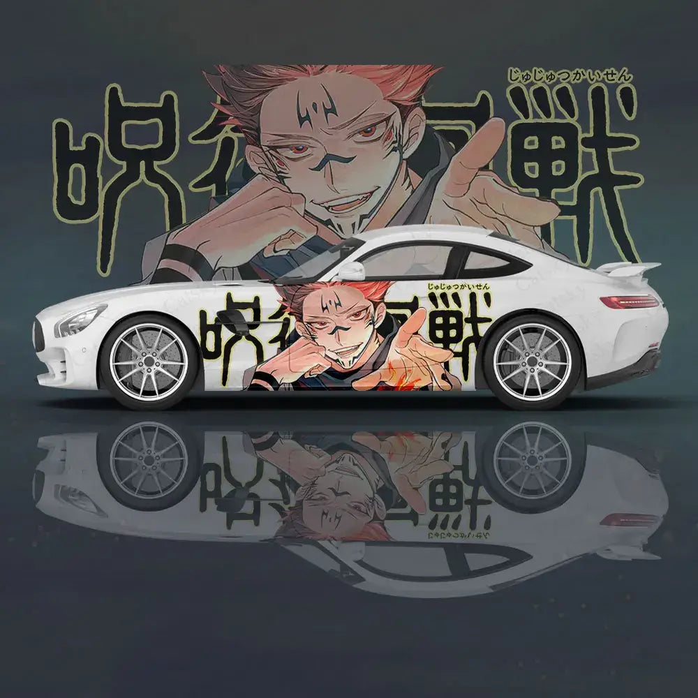 Yuji Itadori Anime Car Decal Sticker | 2pc Universal Set
