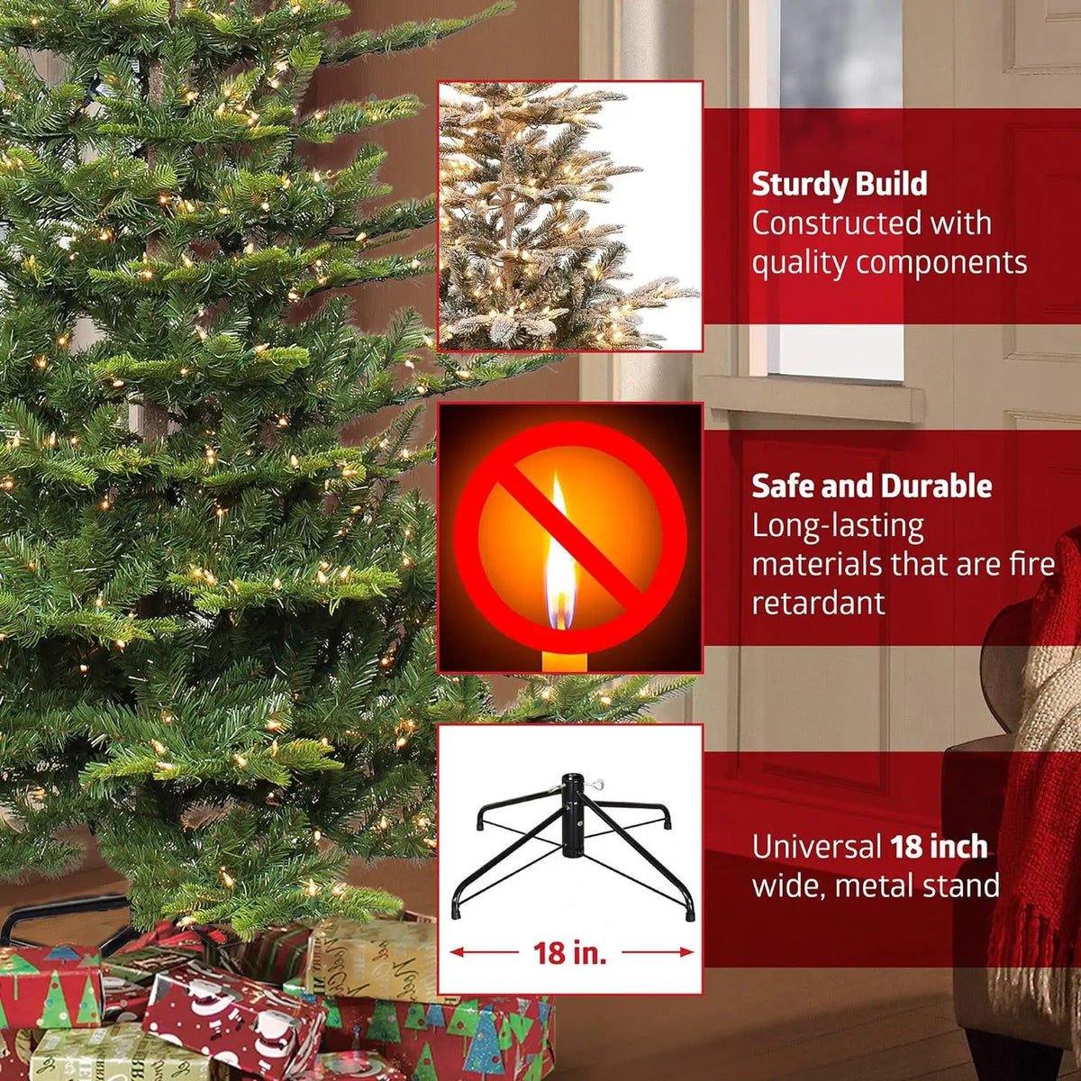Artificial Christmas Tree with Lights – product view 4