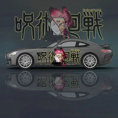 Yuji Itadori Anime Car Decal Sticker | 2pc Universal Set