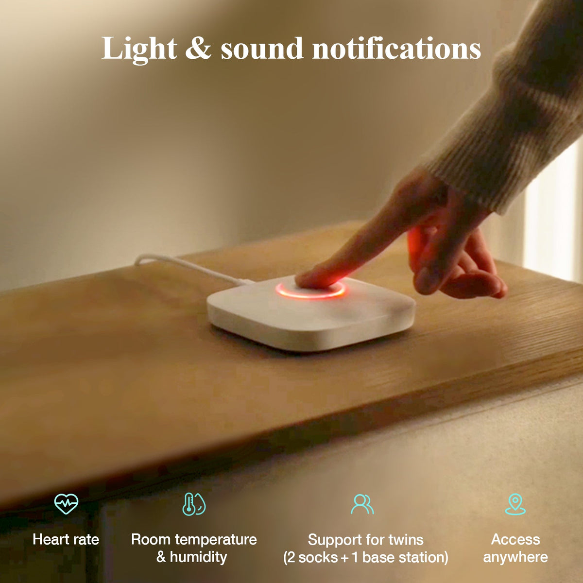 Sense-U Smart Sock Shoe O2 Baby Monitor