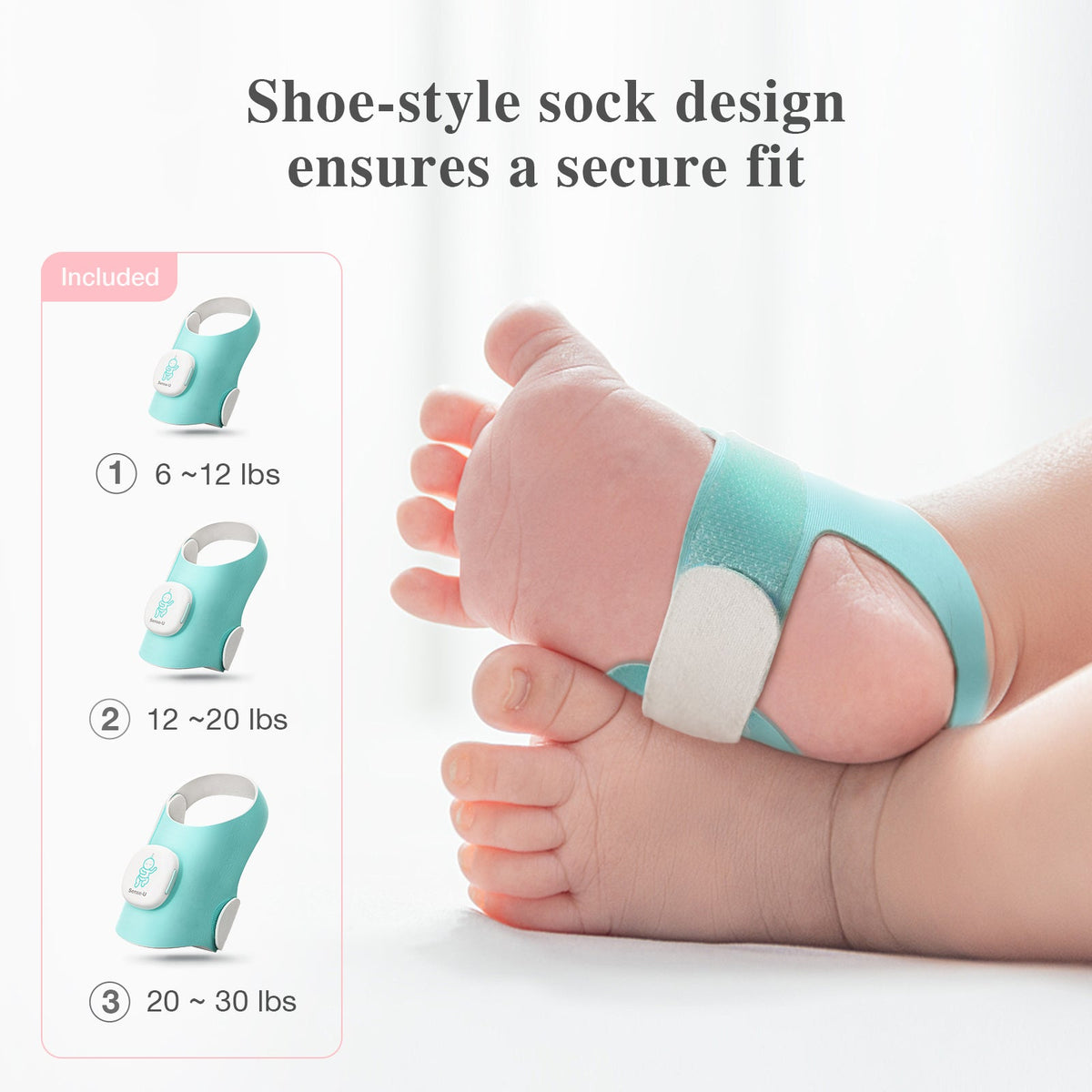 Sense-U Smart Sock Shoe O2 Baby Monitor
