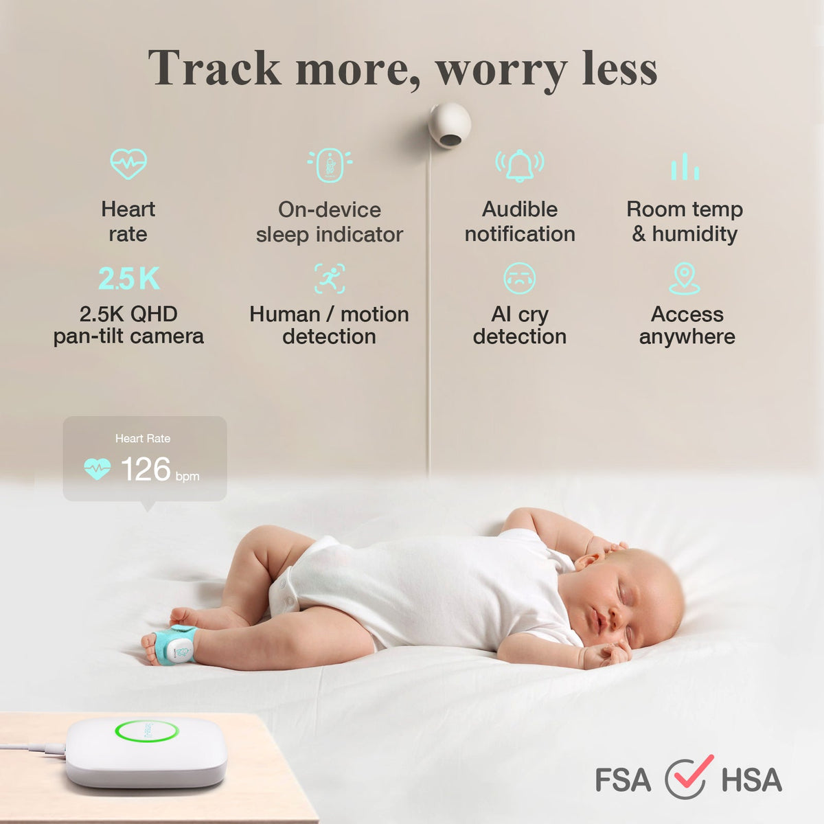 Sense-U Smart Sock Shoe O2 Baby Monitor