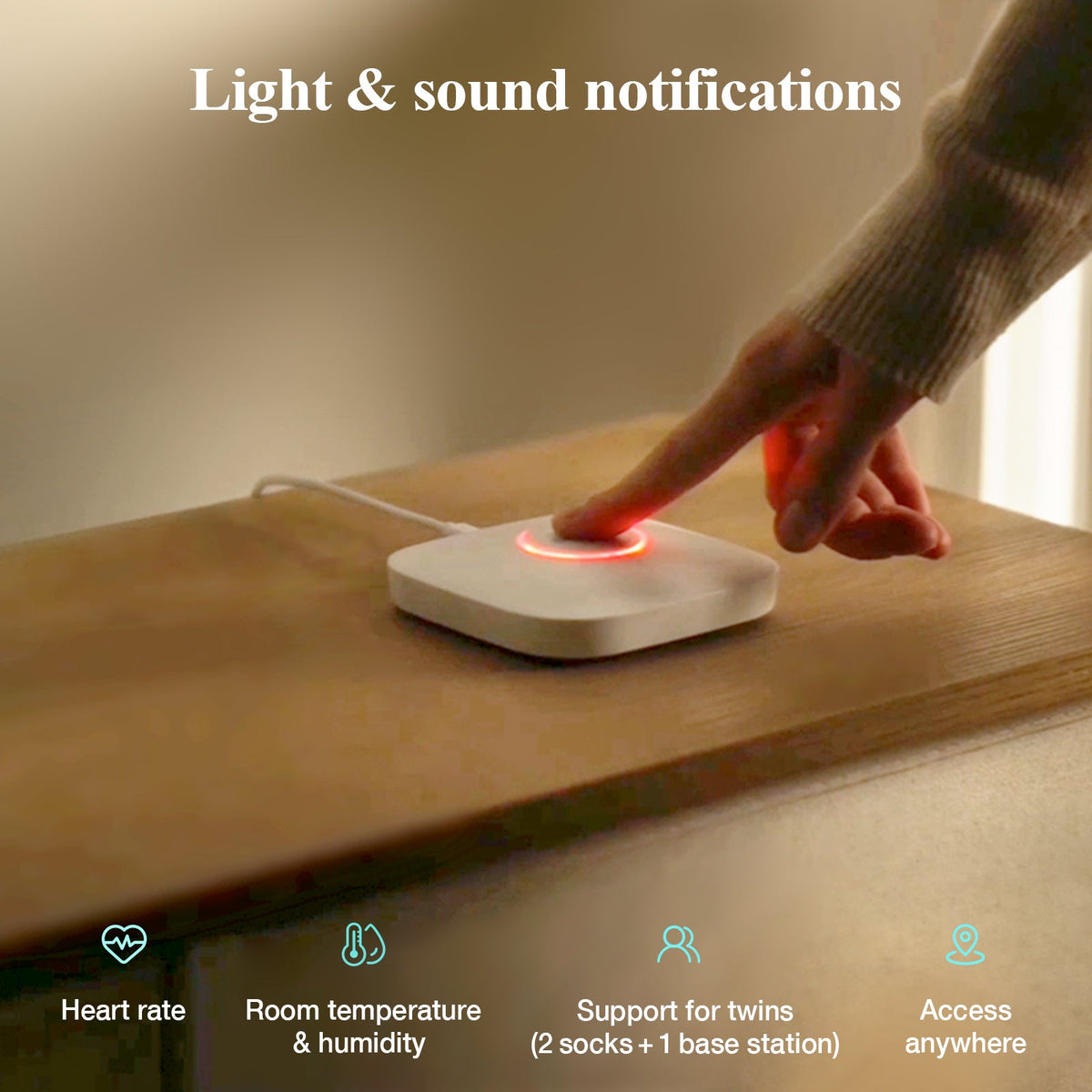 Sense-U Smart Sock Shoe O2 Baby Monitor