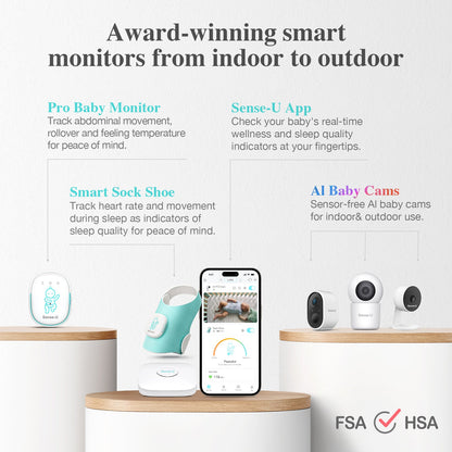 Sense-U Smart Sock Shoe O2 Baby Monitor
