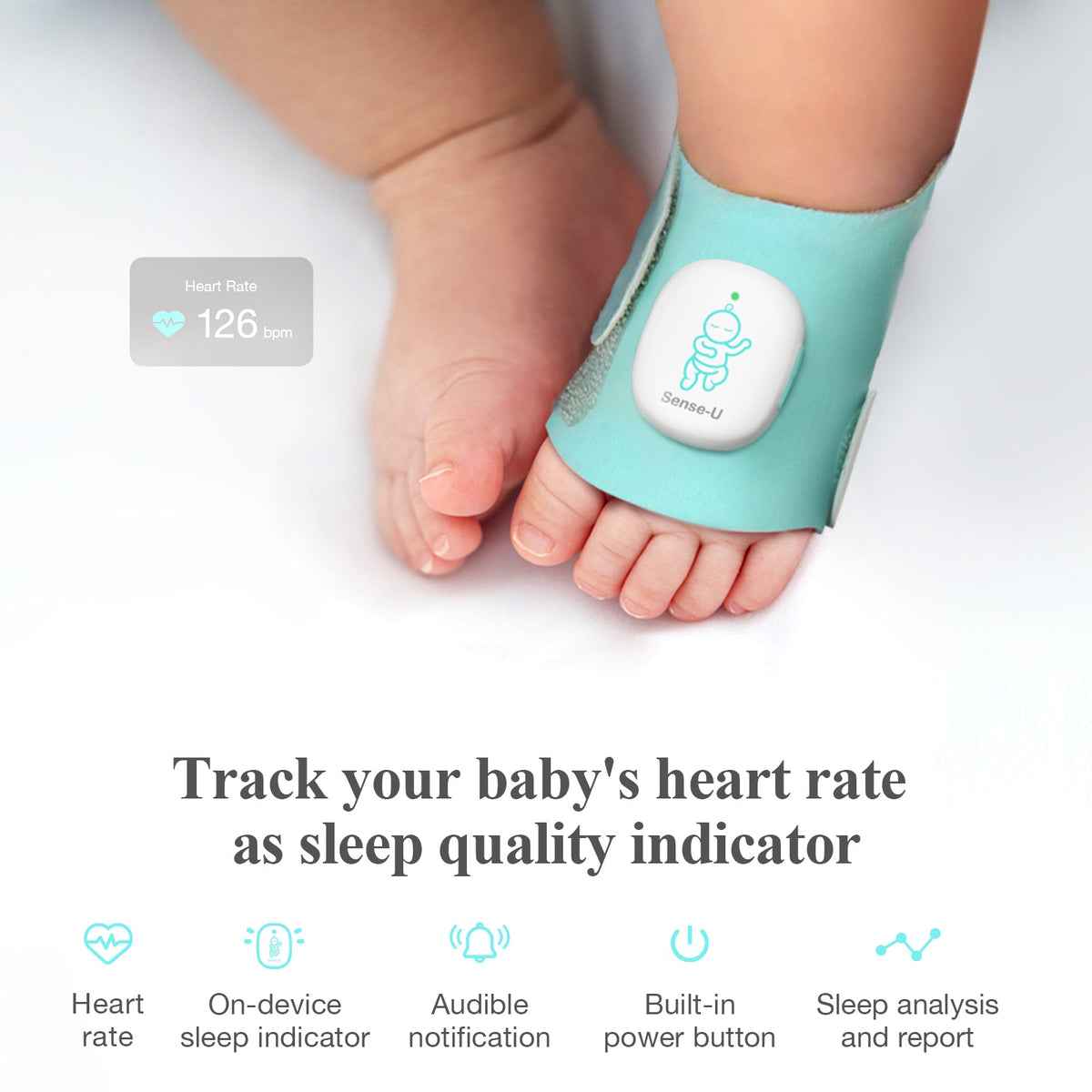 Sense-U Smart Sock Shoe O2 Baby Monitor