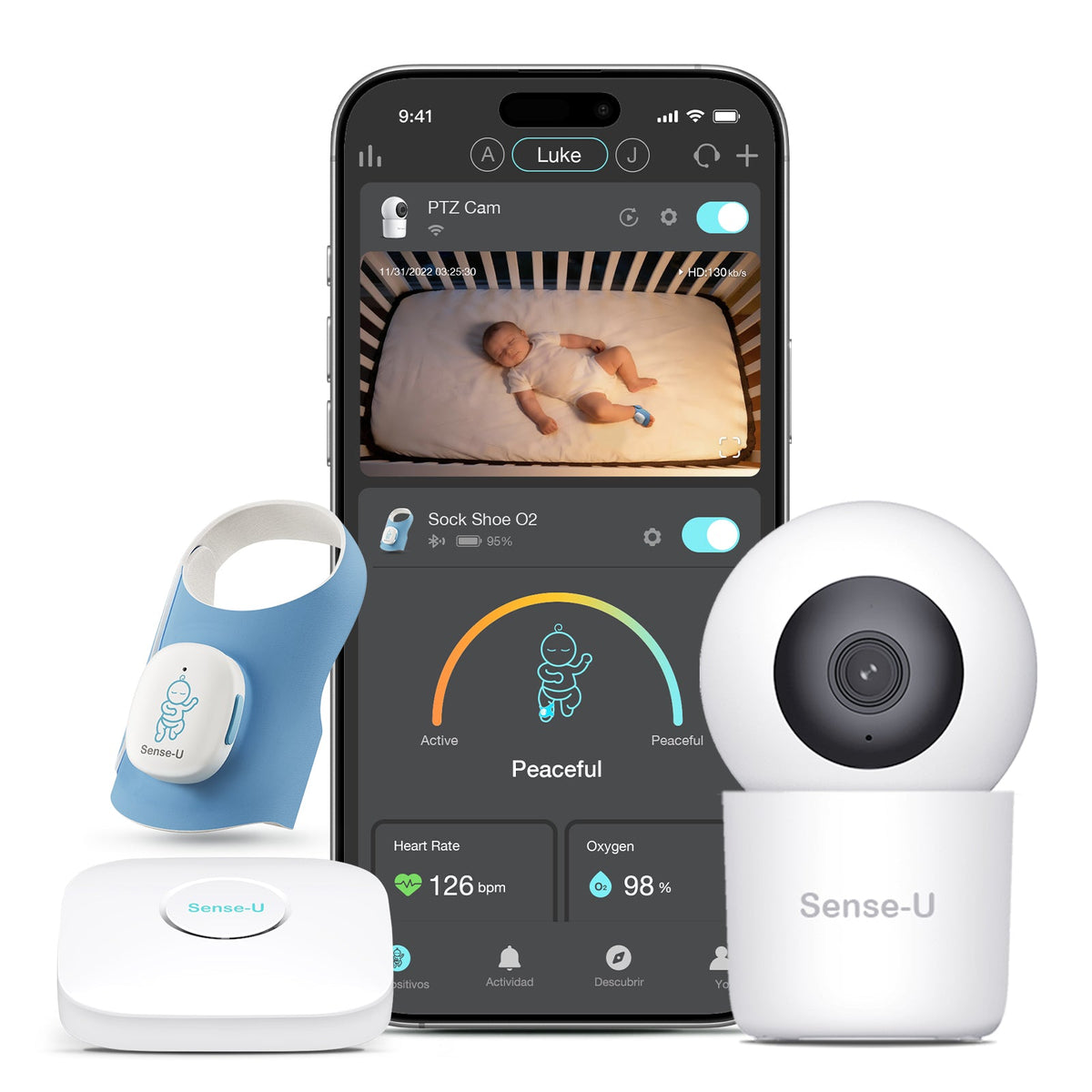Sense-U Smart Sock Shoe O2 Baby Monitor