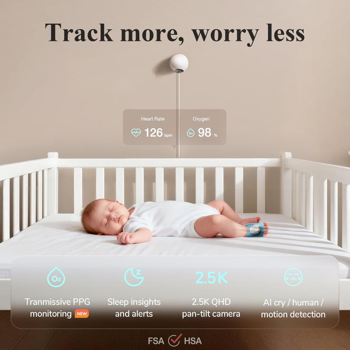 Sense-U Smart Sock Shoe O2 Baby Monitor