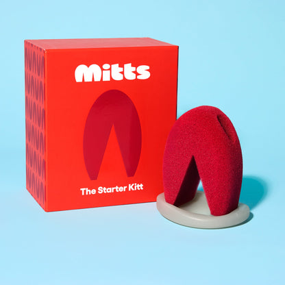 Mitts Wine Glass Cleaning Sponge & Base Starter Kit