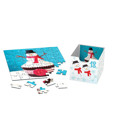 Sweet Christmas Advent Calendar - 24 Set of 50 Piece Mini Jigsaw Puzzles Eurographics