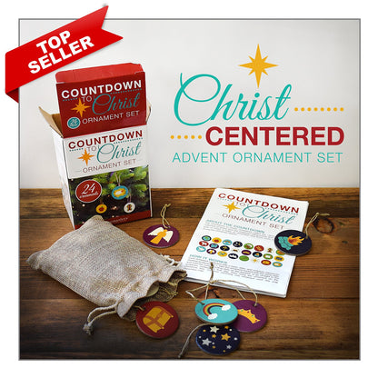 Christ Centered Advent Calendar Ornament Set