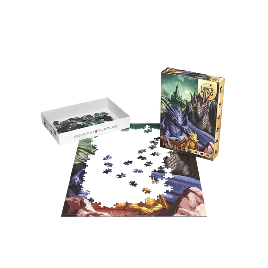 Tairn, Sgaeyl & Andarna Fourth Wing 1000 Piece Jigsaw Puzzle Eurographics