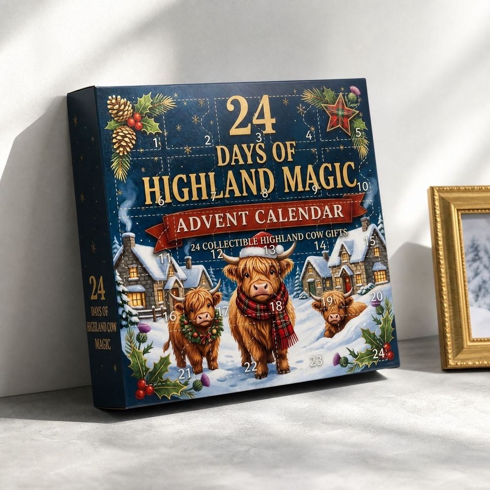 Highland Cow Figurine Advent Calendar – 24 Days – product view 4