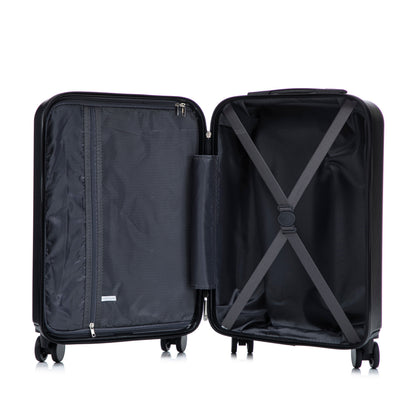 14" & 20" ABS Spinner Luggage Set with Cosmetic Case
