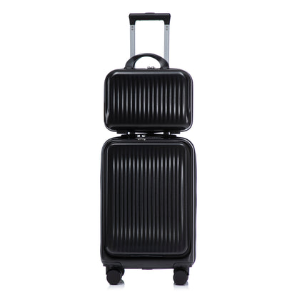 14" & 20" ABS Spinner Luggage Set with Cosmetic Case