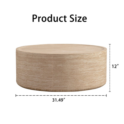 31.5'' Round Coffee Table with Mars Pattern