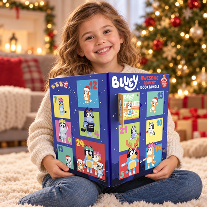 Bluey: Awesome Advent Calendar Book Bundle - Paperback — AI-created lifestyle illustration