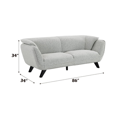Nayeli Boucle Sofa with Pocket Coil Seating - Gray or Dark Brown