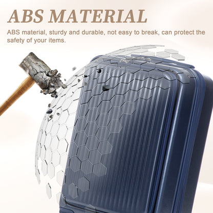 14"/20" 2-Piece ABS Spinner Luggage Set