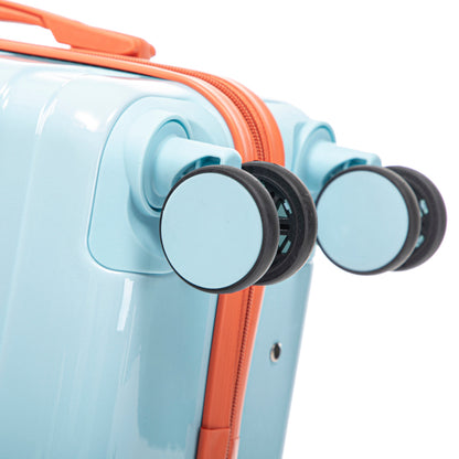 2-Piece Gradient Spinner Luggage Set with Lock