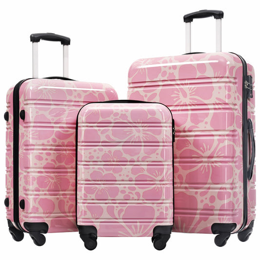 Hardshell 3-Piece Spinner Luggage Set with TSA Lock