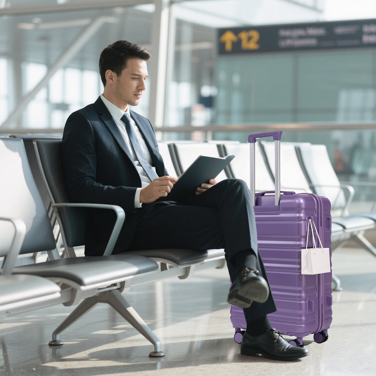 HIFINE Tourist 3-Piece ABS Spinner Wheel Luggage Set