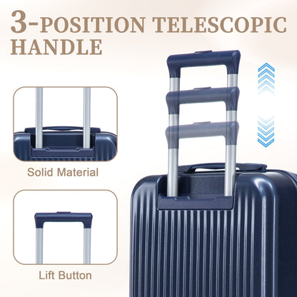 14"/20" 2-Piece ABS Spinner Luggage Set