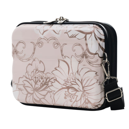 PC+ABS Hardside Luggage Set with Digital Lock - Pink Flower Print