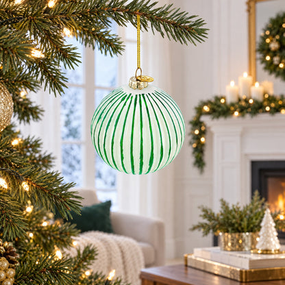 Pinyin Oil-paper Umbrella Glass Christmas Ornament