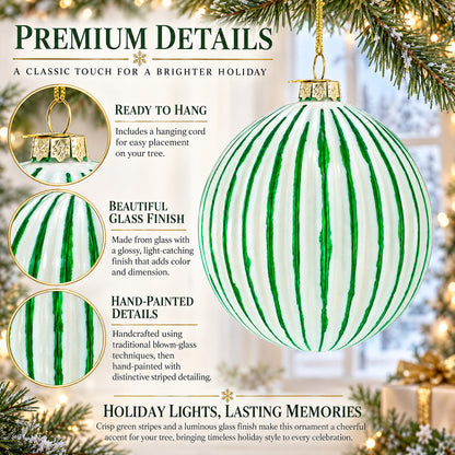 Pinyin Oil-paper Umbrella Glass Christmas Ornament