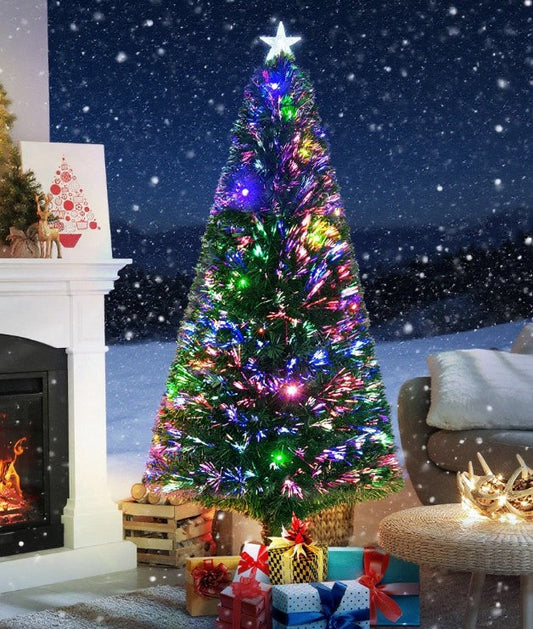 Christmas Tree Fir Pre-Lit Artificial Christmas Tree