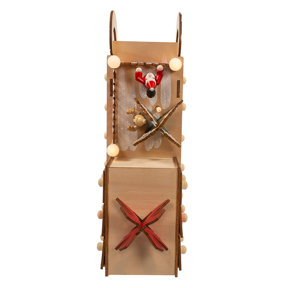 6-light LED Santa Sleigh With Advent Calendar