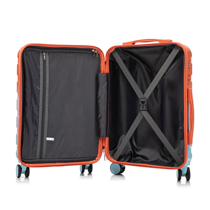 2-Piece Gradient Spinner Luggage Set with Lock