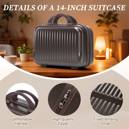 2-Piece Spinner Luggage Set with Cosmetic Case