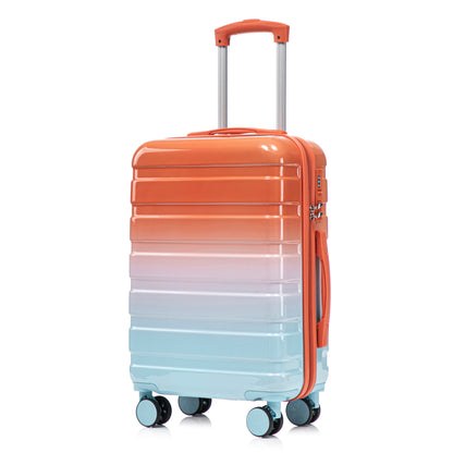 2-Piece Gradient Spinner Luggage Set with Lock