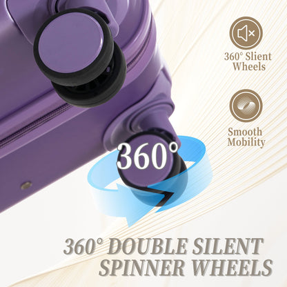 HIFINE Tourist 3-Piece ABS Spinner Wheel Luggage Set