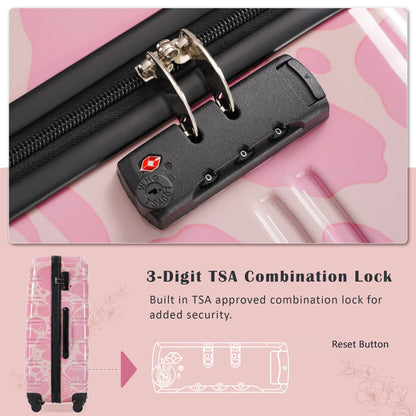 Hardshell 3-Piece Spinner Luggage Set with TSA Lock