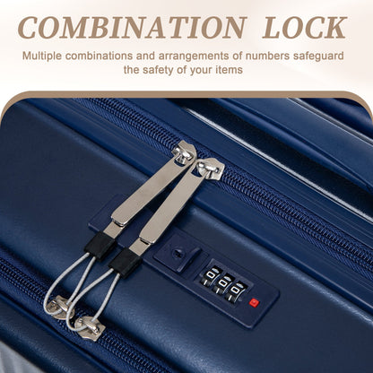 14"/20" 2-Piece ABS Spinner Luggage Set